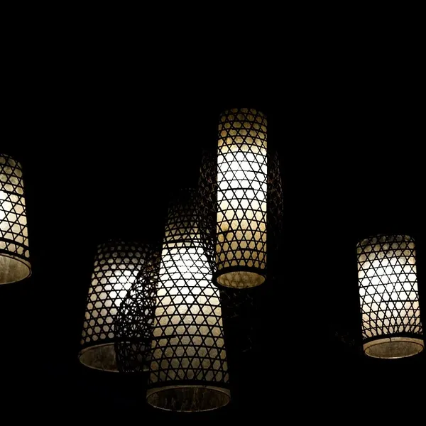 Hängande lampa fåglar vitt kök