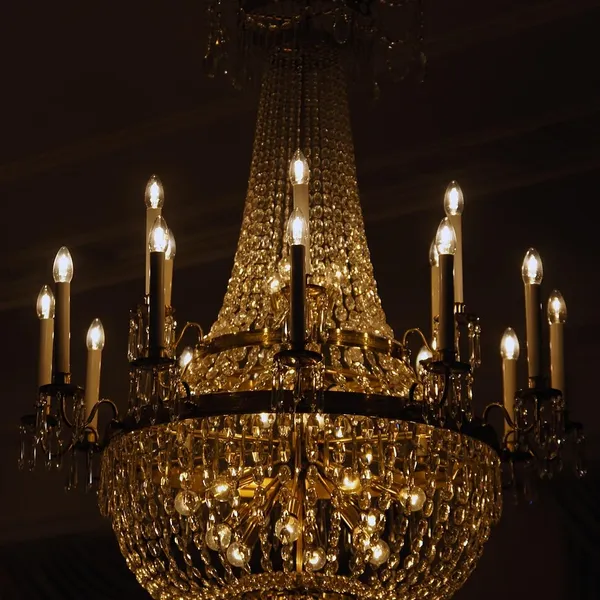 Hängande lampa med små fåglar