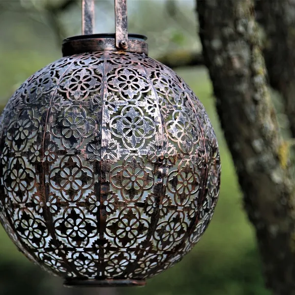 Bordslampa trä taupe